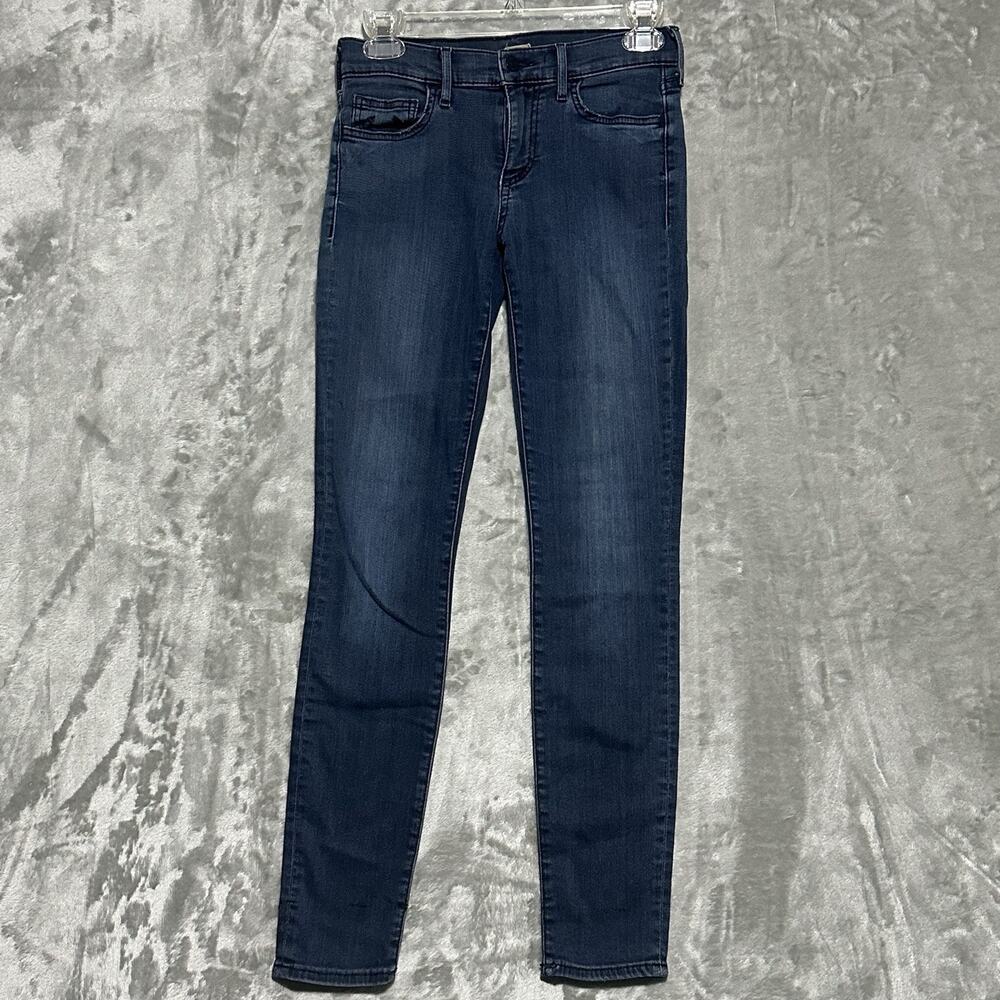 True Religion Halle Low Rise Super Skinny Jeans Womens Size‎ 26 Blue Dark Wash